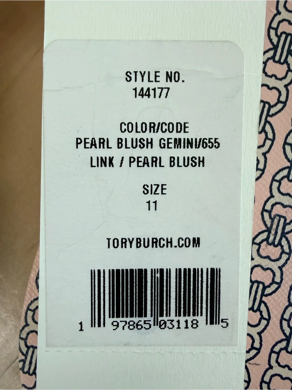 Tory Burch Gemini Link Flip Flops Pearl Blush Pink 11 NWT